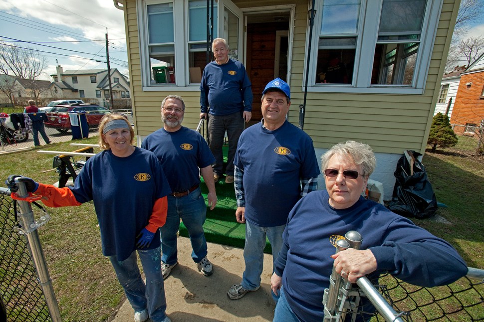Kiwanis Officers L to R: Sharon Schultz - Homdel, NJ President;